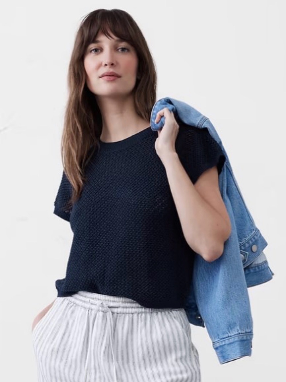 Banana Republic Factory Open Stitch Sweater Size L